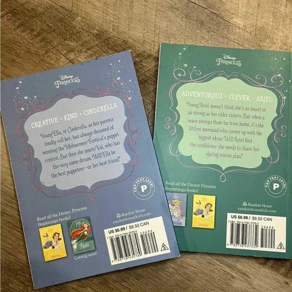 Disney Princess Beginnings Books Paperback Set of  Two - Picture 4 of 4